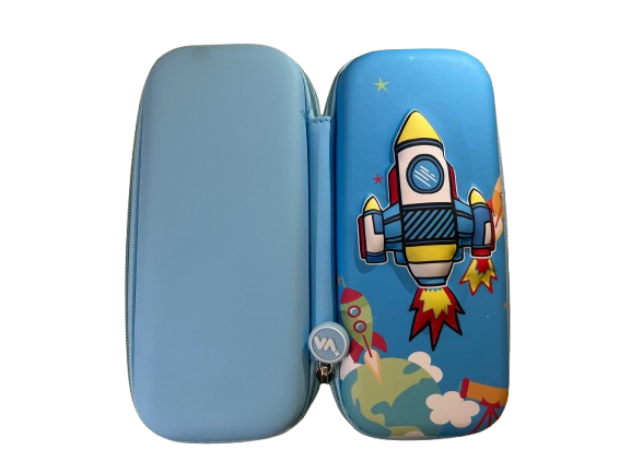 3D Pencil Case- Rocket Theme