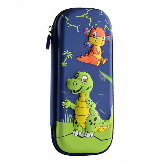 3D pencil Case-  Two Dragon Theme