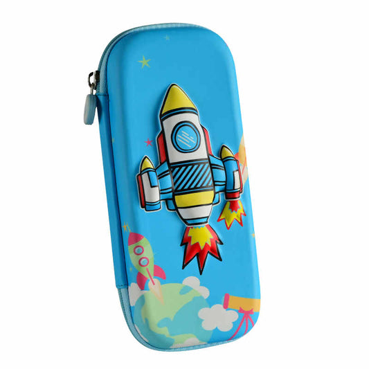 3D Pencil Case- Rocket Theme