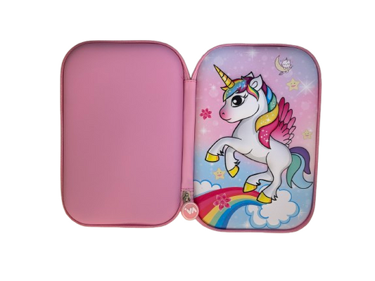 3D Jumbo Pencil Case- Unicorn Theme