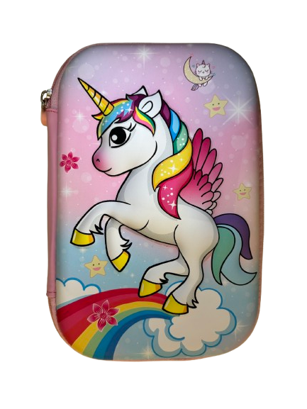 3D Jumbo Pencil Case- Unicorn Theme